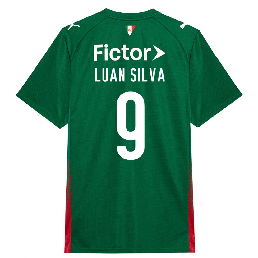 Danxen Niño Camiseta Luan Silva #9 Verde Rojo Blanco 1ª Equipación 2026/27 La Camisa