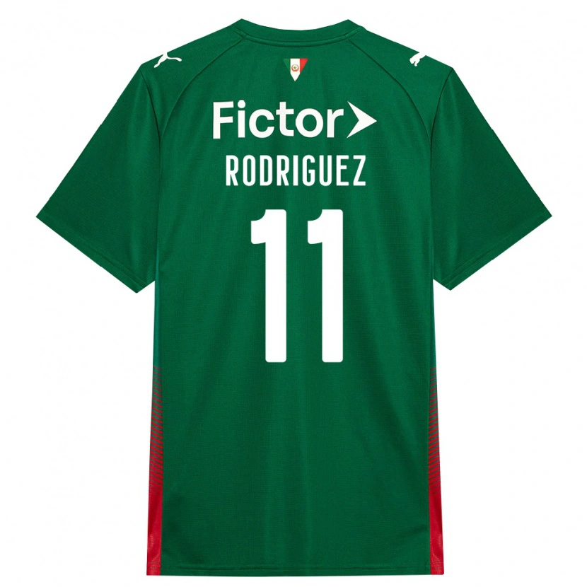 Danxen Niño Camiseta Yamila Rodriguez #11 Verde Rojo Blanco 1ª Equipación 2026/27 La Camisa
