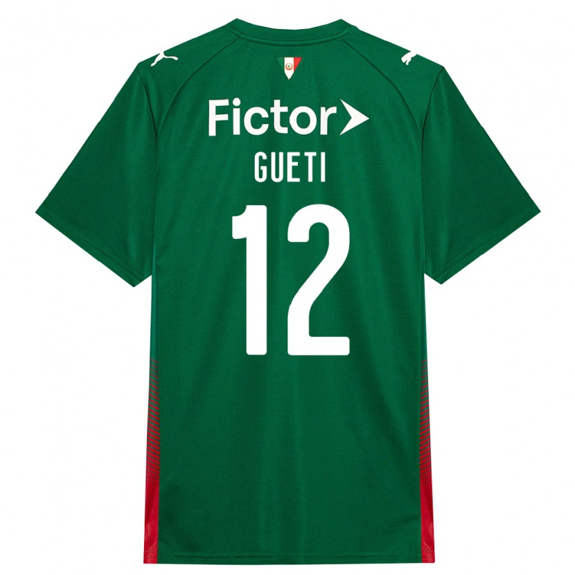 Danxen Niño Camiseta Rodrigo Gueti #12 Verde Rojo Blanco 1ª Equipación 2026/27 La Camisa