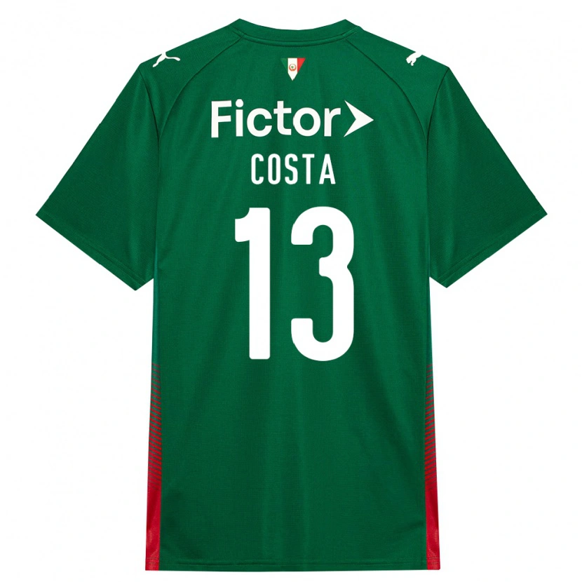 Danxen Niño Camiseta Enzo Costa #13 Verde Rojo Blanco 1ª Equipación 2026/27 La Camisa