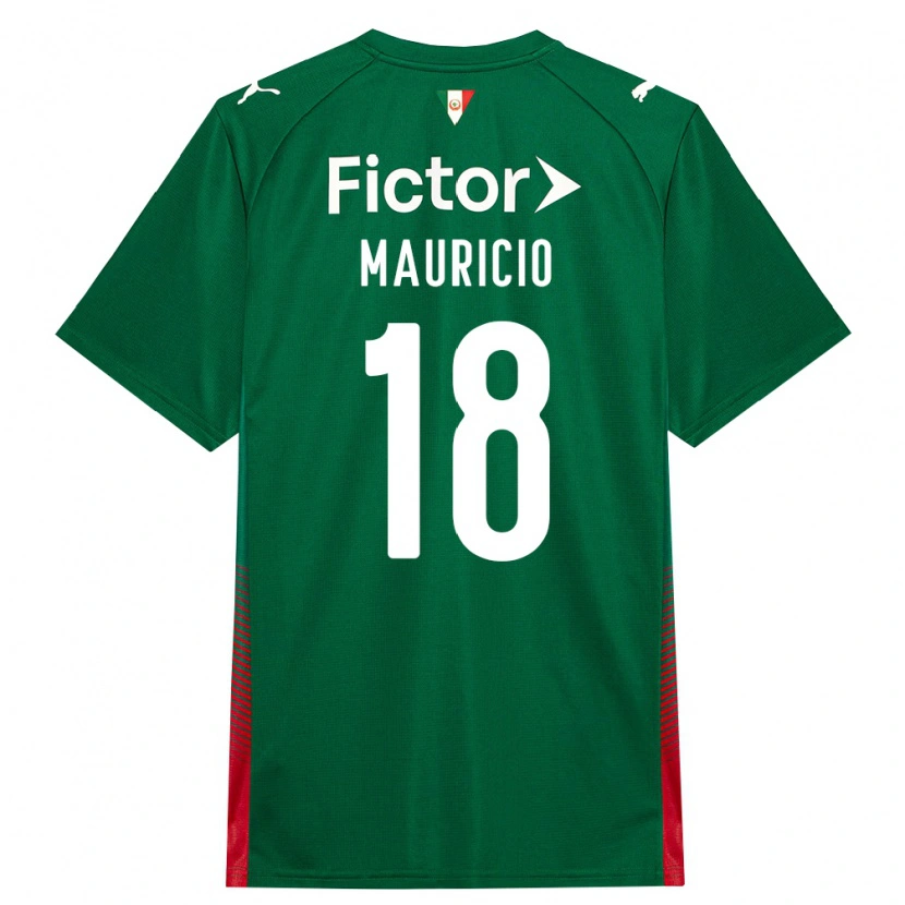 Danxen Niño Camiseta Mauricio Magalhães Prado #18 Verde Rojo Blanco 1ª Equipación 2026/27 La Camisa