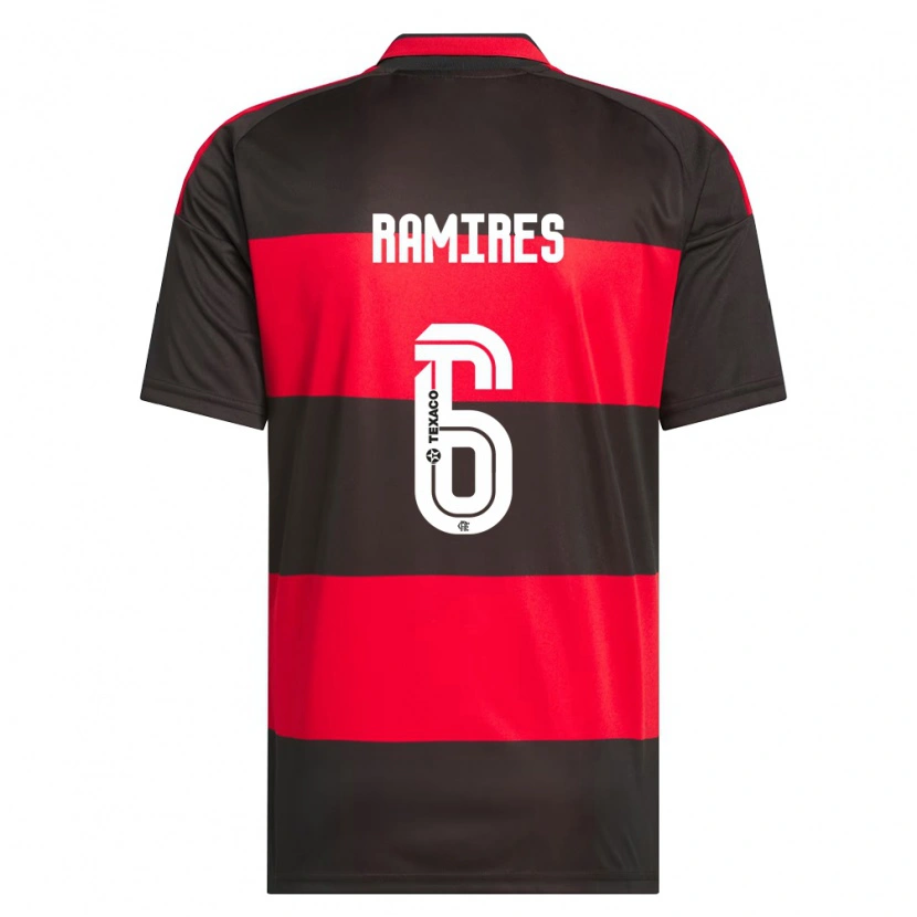 Danxen Niño Camiseta Gustavo Rodrigues Nunes #6 Rojo Negro Blanco 1ª Equipación 2026/27 La Camisa