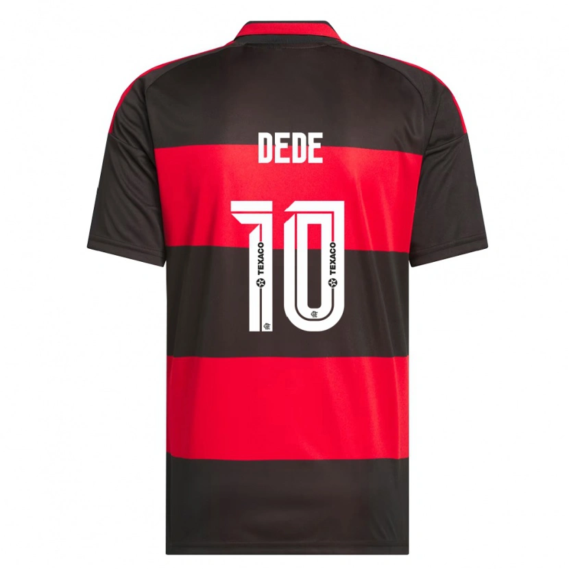 Danxen Niño Camiseta Andressa Dede #10 Rojo Negro Blanco 1ª Equipación 2026/27 La Camisa