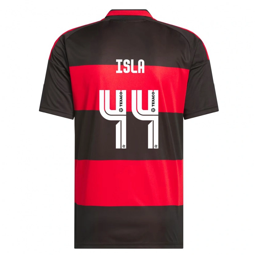 Danxen Niño Camiseta Mauricio Isla #44 Rojo Negro Blanco 1ª Equipación 2026/27 La Camisa