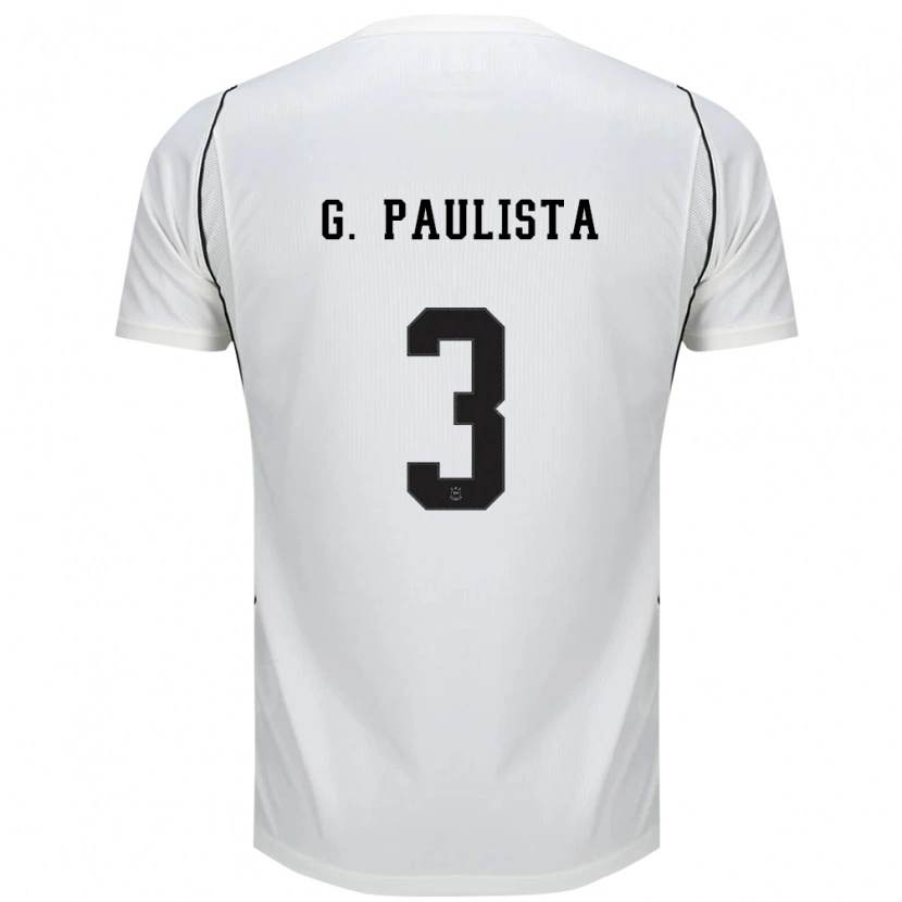 Danxen Niño Camiseta Gabriel Paulista #3 Blanco Negro Rojo 1ª Equipación 2026/27 La Camisa