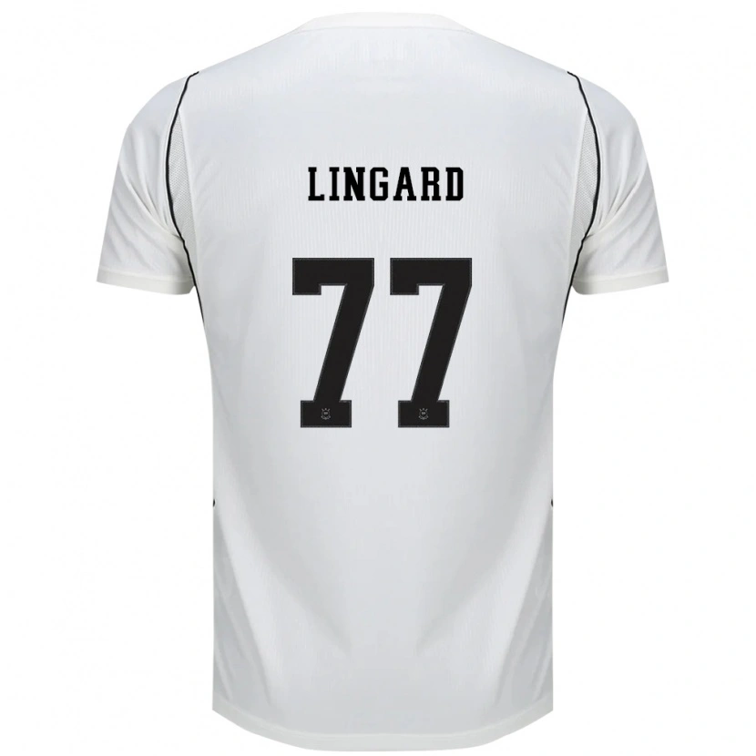Danxen Niño Camiseta Jesse Lingard #77 Blanco Negro Rojo 1ª Equipación 2026/27 La Camisa