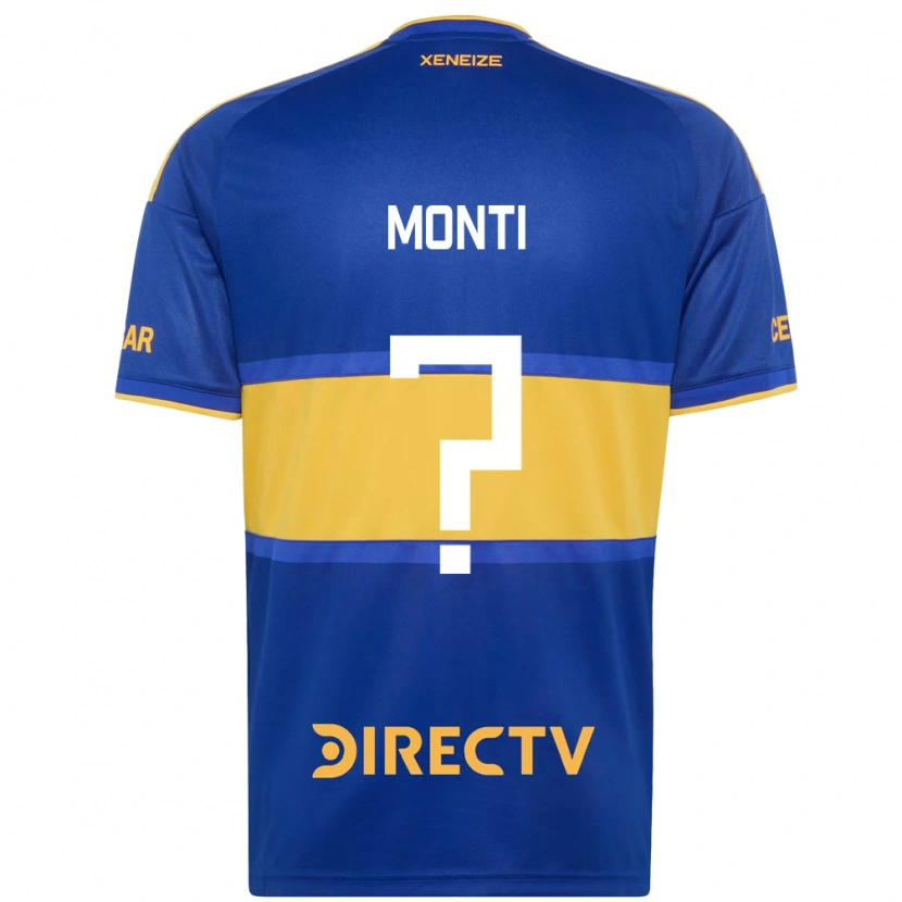 Danxen Niño Camiseta Isaac Monti #0 Azul Real Amarillo 1ª Equipación 2026/27 La Camisa