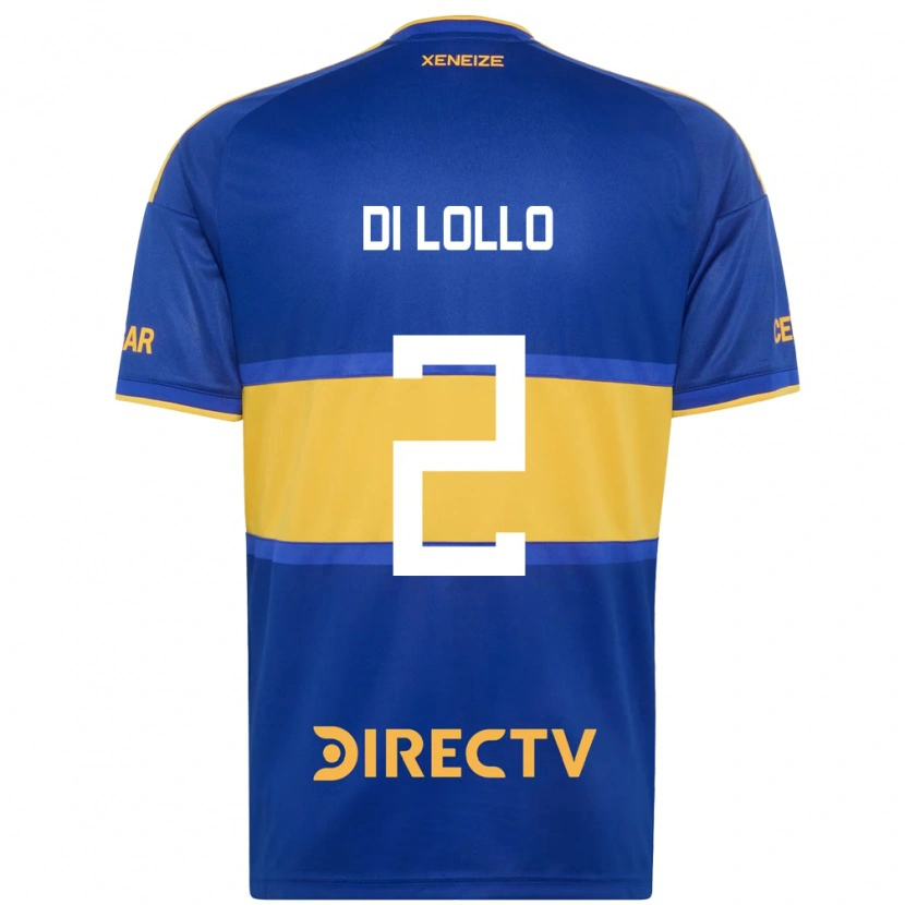 Danxen Niño Camiseta Lautaro Di Lollo #2 Azul Real Amarillo 1ª Equipación 2026/27 La Camisa