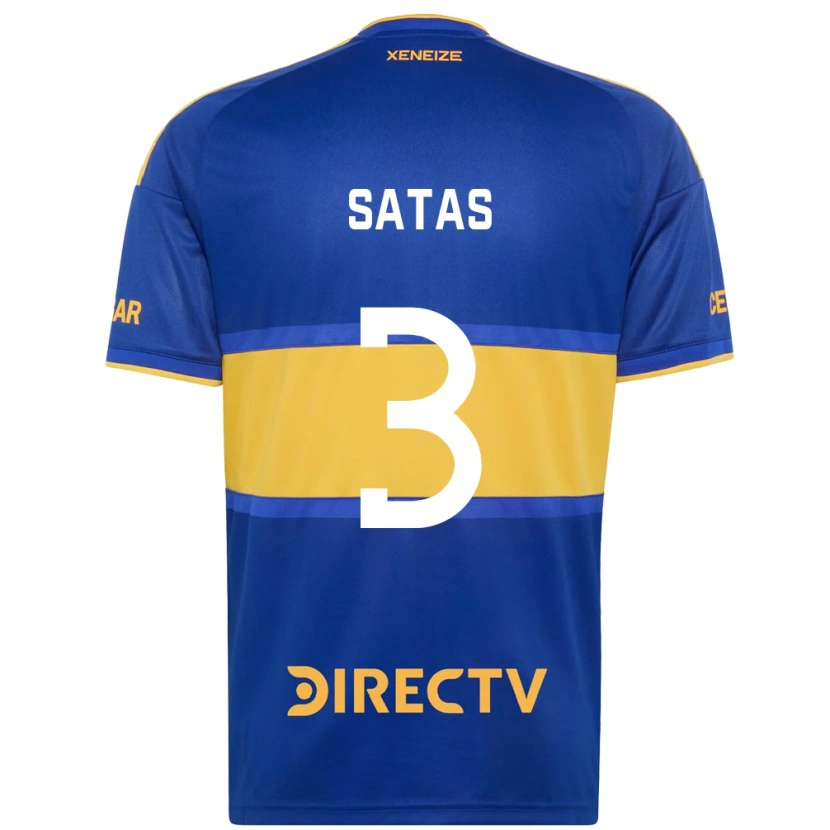 Danxen Niño Camiseta Matías Satas #3 Azul Real Amarillo 1ª Equipación 2026/27 La Camisa