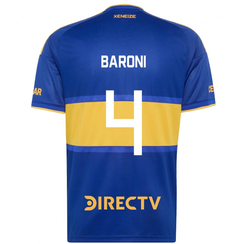 Danxen Niño Camiseta Matías Baroni #4 Azul Real Amarillo 1ª Equipación 2026/27 La Camisa