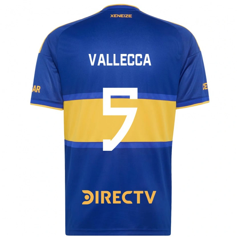 Danxen Niño Camiseta Santiago Vallecca #5 Azul Real Amarillo 1ª Equipación 2026/27 La Camisa