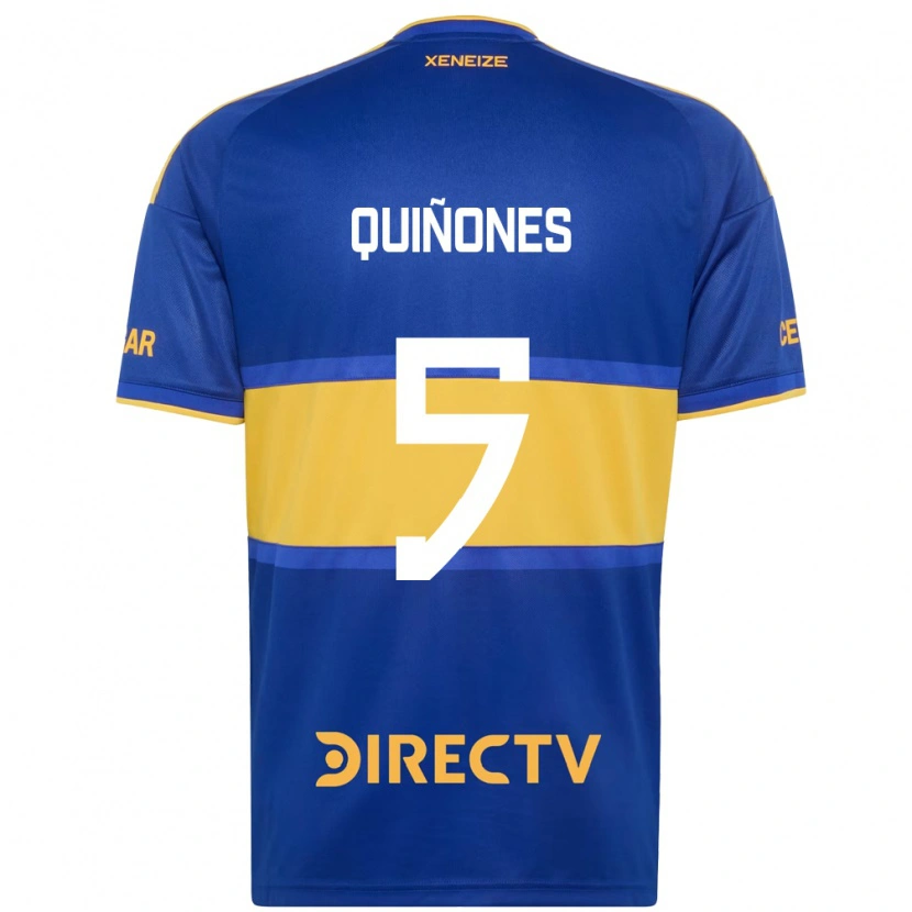 Danxen Niño Camiseta Florencia Quiñones #5 Azul Real Amarillo 1ª Equipación 2026/27 La Camisa