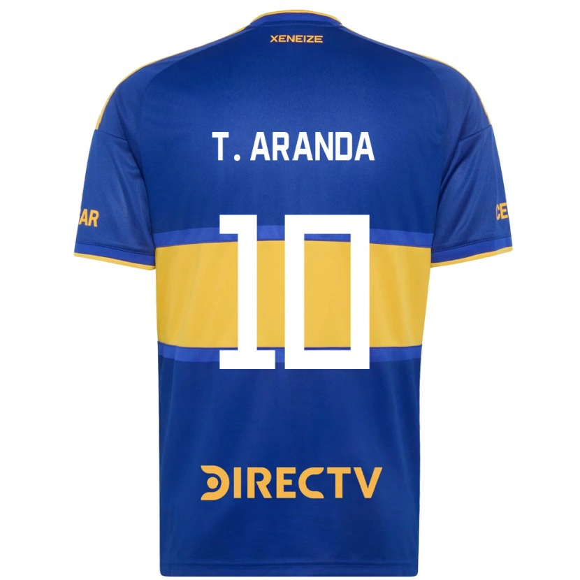 Danxen Niño Camiseta Tomás Aranda #10 Azul Real Amarillo 1ª Equipación 2026/27 La Camisa
