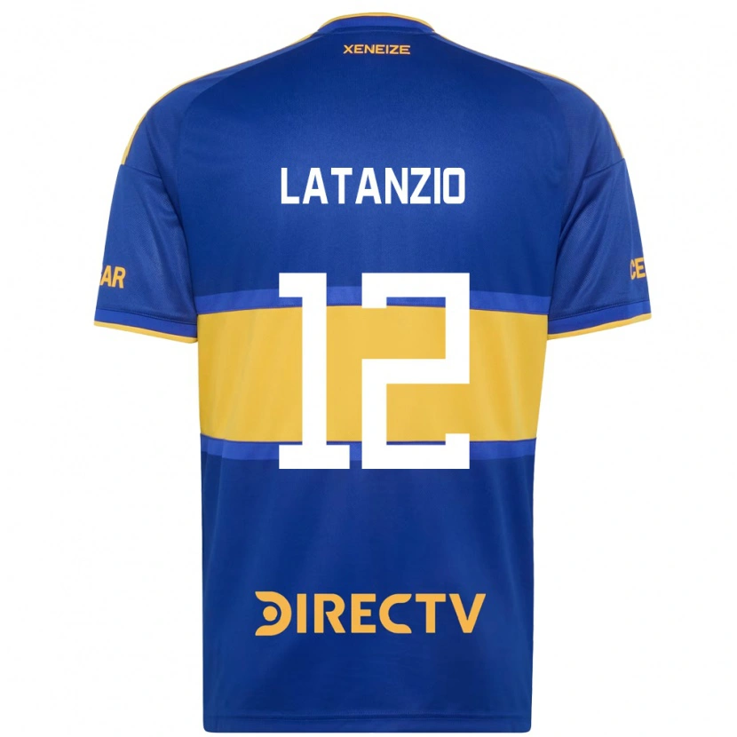 Danxen Niño Camiseta Florencia Latanzio #12 Azul Real Amarillo 1ª Equipación 2026/27 La Camisa