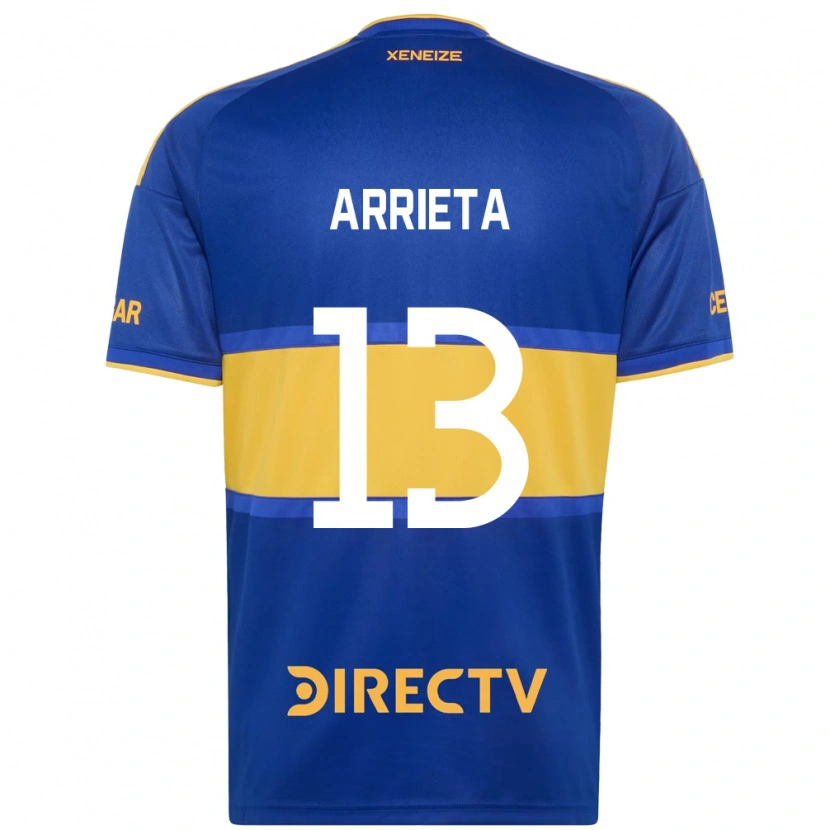 Danxen Niño Camiseta Thomas Arrieta #13 Azul Real Amarillo 1ª Equipación 2026/27 La Camisa