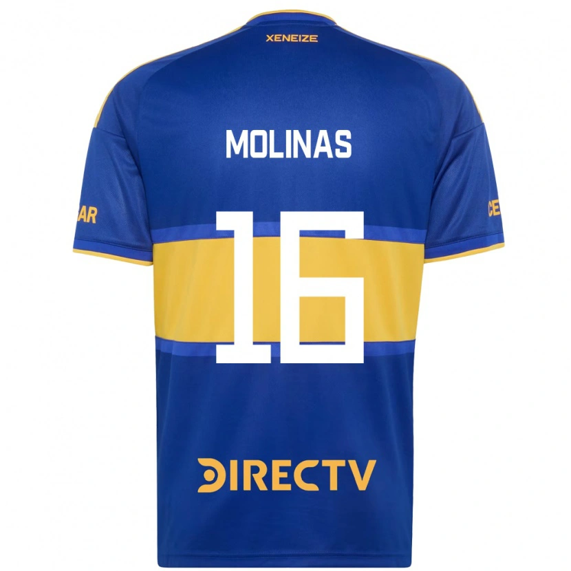 Danxen Niño Camiseta Aaron Molinas #16 Azul Real Amarillo 1ª Equipación 2026/27 La Camisa