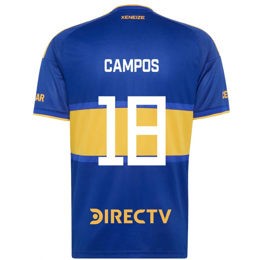 Danxen Niño Camiseta Brisa Campos #18 Azul Real Amarillo 1ª Equipación 2026/27 La Camisa