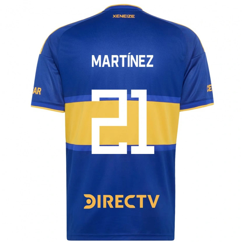 Danxen Niño Camiseta Julieta Martínez #21 Azul Real Amarillo 1ª Equipación 2026/27 La Camisa