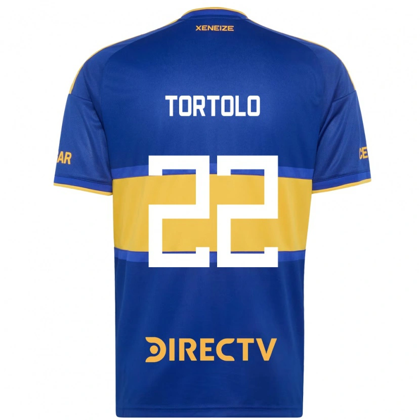 Danxen Niño Camiseta Dulce Tortolo #22 Azul Real Amarillo 1ª Equipación 2026/27 La Camisa