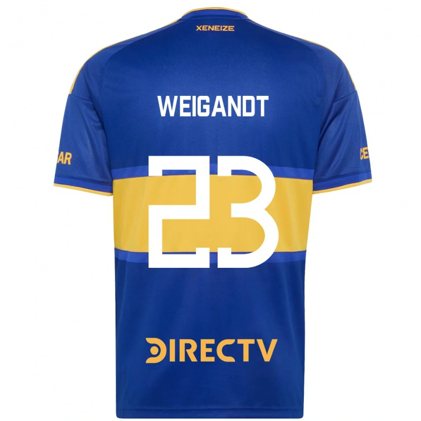 Danxen Niño Camiseta Marcelo Weigandt #23 Azul Real Amarillo 1ª Equipación 2026/27 La Camisa