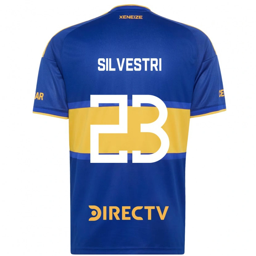 Danxen Niño Camiseta Delfina Silvestri #23 Azul Real Amarillo 1ª Equipación 2026/27 La Camisa