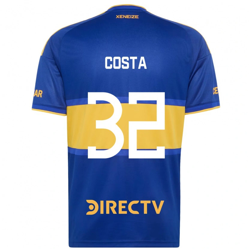 Danxen Niño Camiseta Ayrton Costa #32 Azul Real Amarillo 1ª Equipación 2026/27 La Camisa