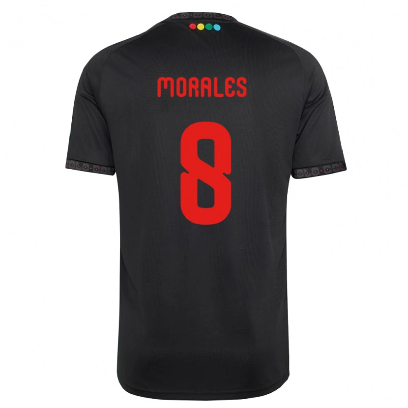 Danxen Niño Camiseta Cristopher Morales #8 Negro Rojo 2ª Equipación 2026/27 La Camisa