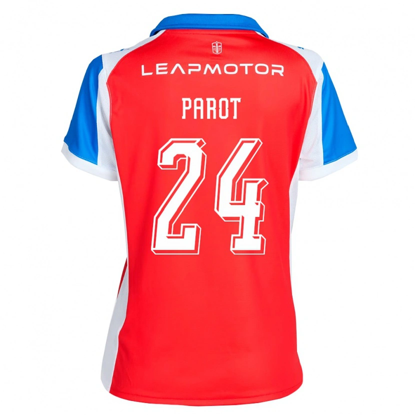 Danxen Niño Camiseta Alfonso Parot #24 Rojo Azul 2ª Equipación 2026/27 La Camisa
