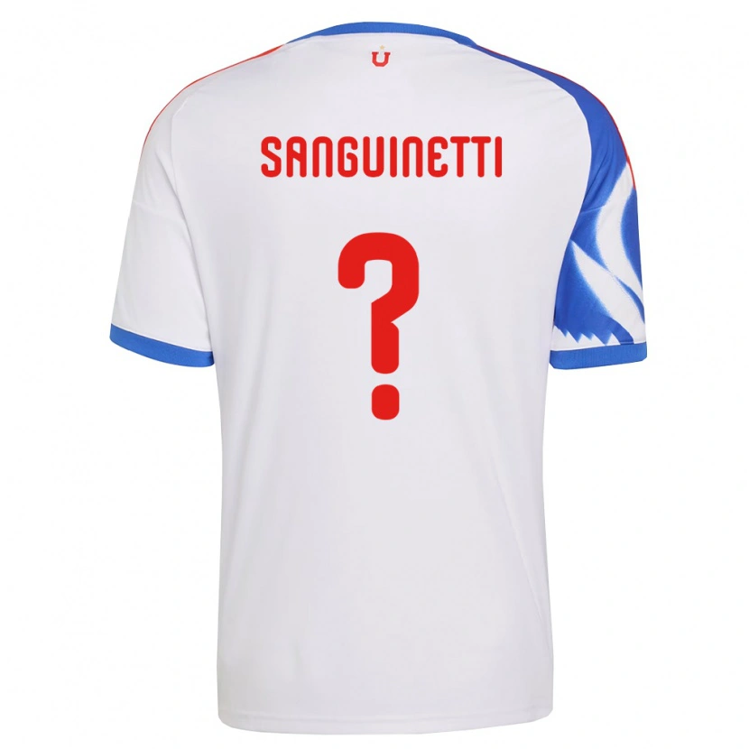 Danxen Niño Camiseta Fernando Osorio Sanguinetti #0 Blanco Azul Marino 2ª Equipación 2026/27 La Camisa
