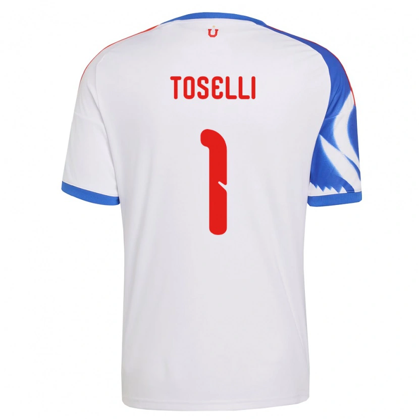 Danxen Niño Camiseta Cristopher Toselli #1 Blanco Azul Marino 2ª Equipación 2026/27 La Camisa