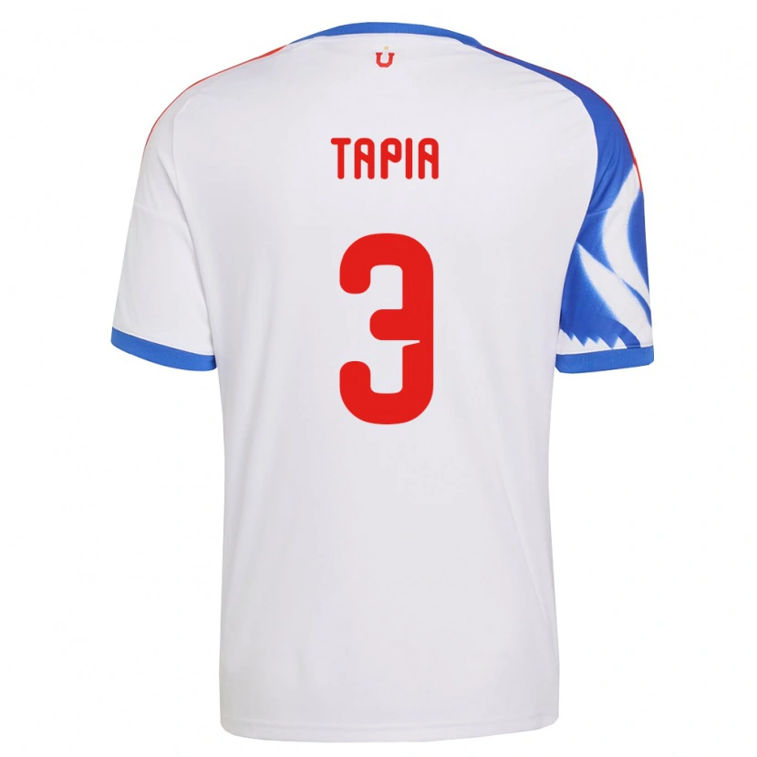Danxen Niño Camiseta Ignacio Tapia #3 Blanco Azul Marino 2ª Equipación 2026/27 La Camisa