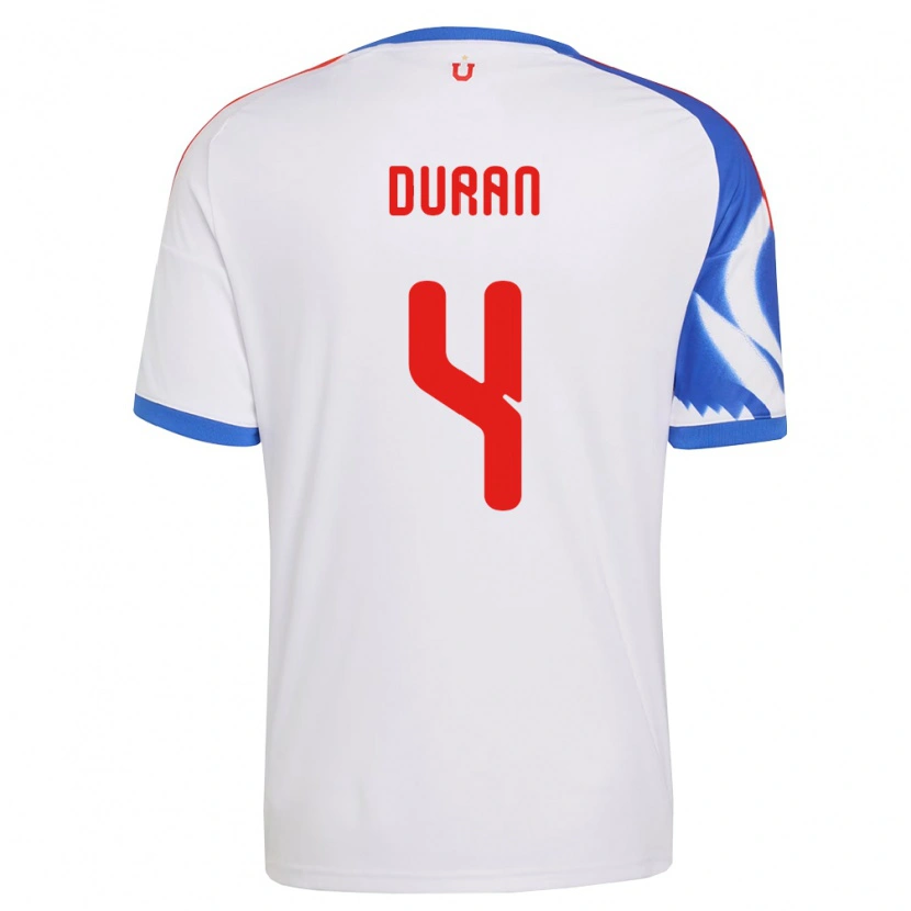 Danxen Niño Camiseta Ignacia Durán #4 Blanco Azul Marino 2ª Equipación 2026/27 La Camisa