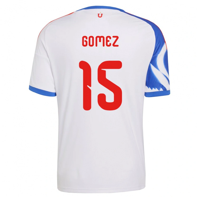 Danxen Niño Camiseta Juan Pablo Gómez #15 Blanco Azul Marino 2ª Equipación 2026/27 La Camisa