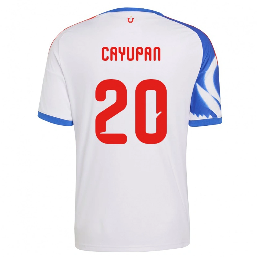 Danxen Niño Camiseta Natalia Cayupán #20 Blanco Azul Marino 2ª Equipación 2026/27 La Camisa