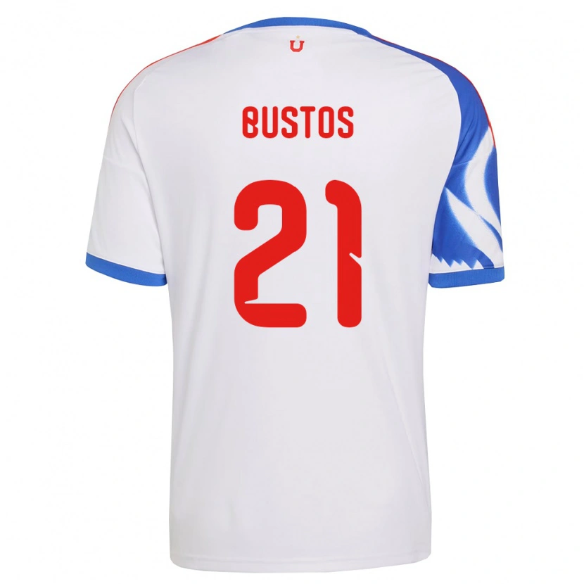 Danxen Niño Camiseta Melissa Bustos #21 Blanco Azul Marino 2ª Equipación 2026/27 La Camisa