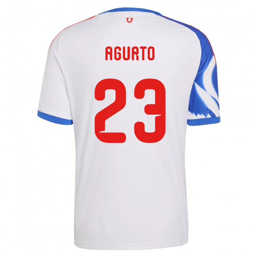 Danxen Niño Camiseta Isidora Agurto #23 Blanco Azul Marino 2ª Equipación 2026/27 La Camisa