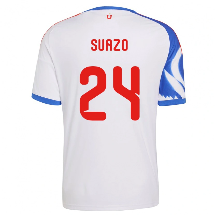 Danxen Niño Camiseta Arantza Suazo #24 Blanco Azul Marino 2ª Equipación 2026/27 La Camisa