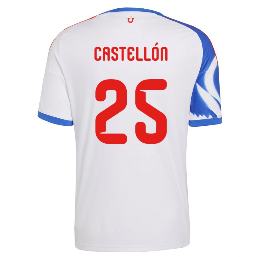 Danxen Niño Camiseta Gabriel Castellón #25 Blanco Azul Marino 2ª Equipación 2026/27 La Camisa