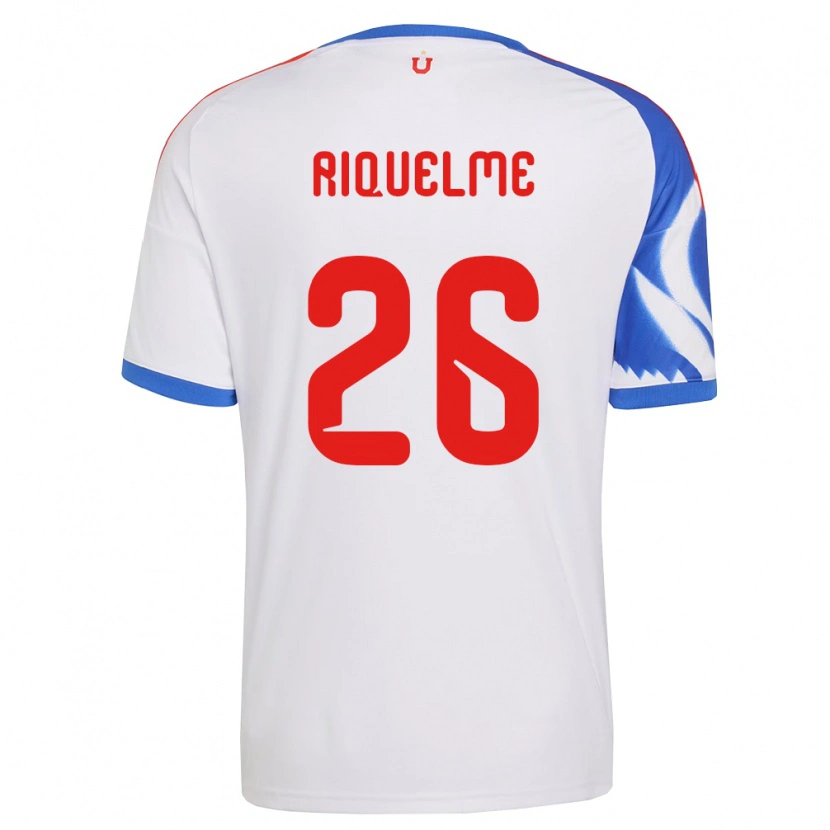Danxen Niño Camiseta Matías Riquelme #26 Blanco Azul Marino 2ª Equipación 2026/27 La Camisa
