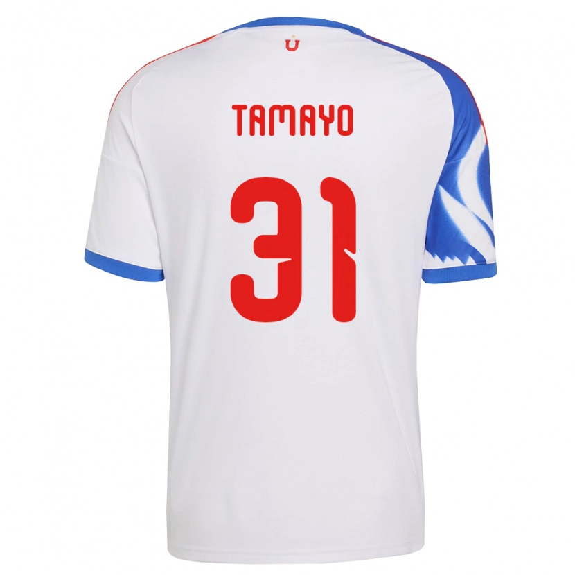 Danxen Niño Camiseta Bianneider Tamayo #31 Blanco Azul Marino 2ª Equipación 2026/27 La Camisa