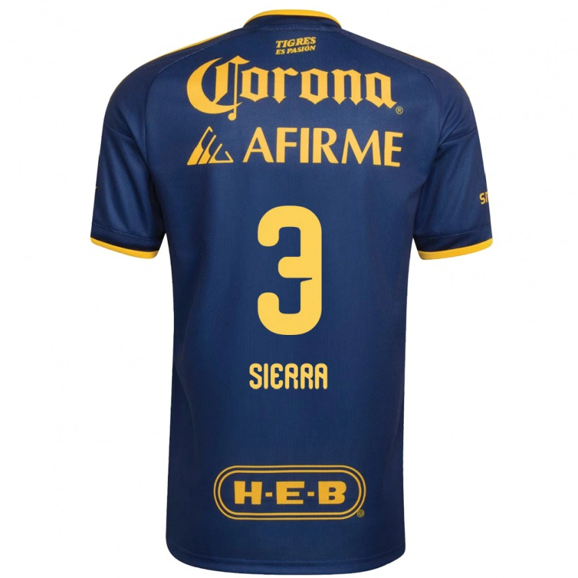 Danxen Niño Camiseta Bianca Sierra #3 Azul Real Amarillo 2ª Equipación 2026/27 La Camisa