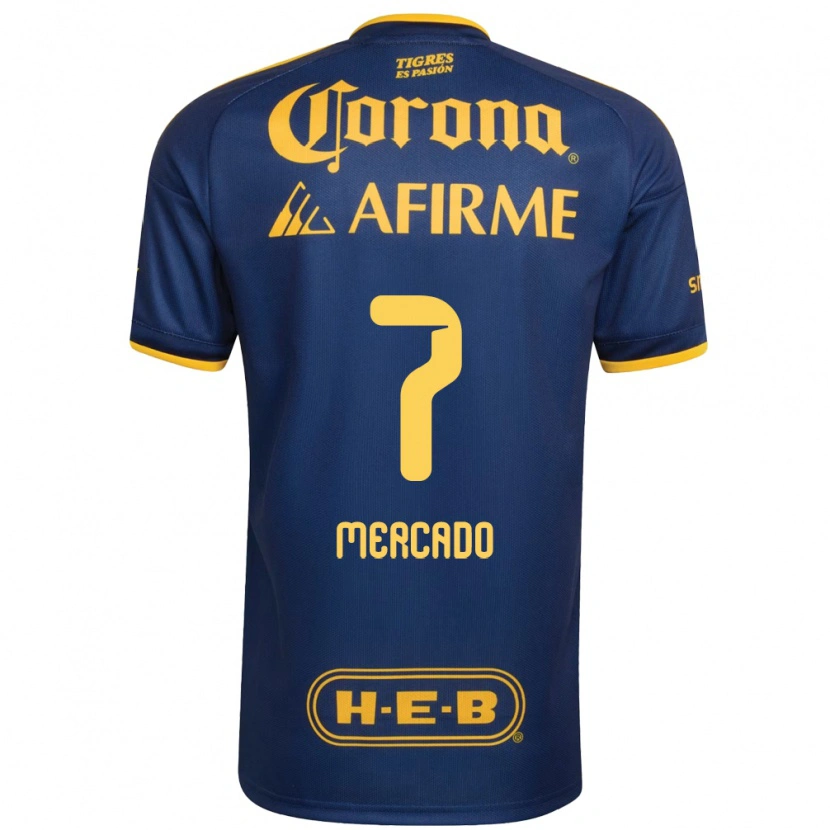 Danxen Niño Camiseta Liliana Mercado #7 Azul Real Amarillo 2ª Equipación 2026/27 La Camisa