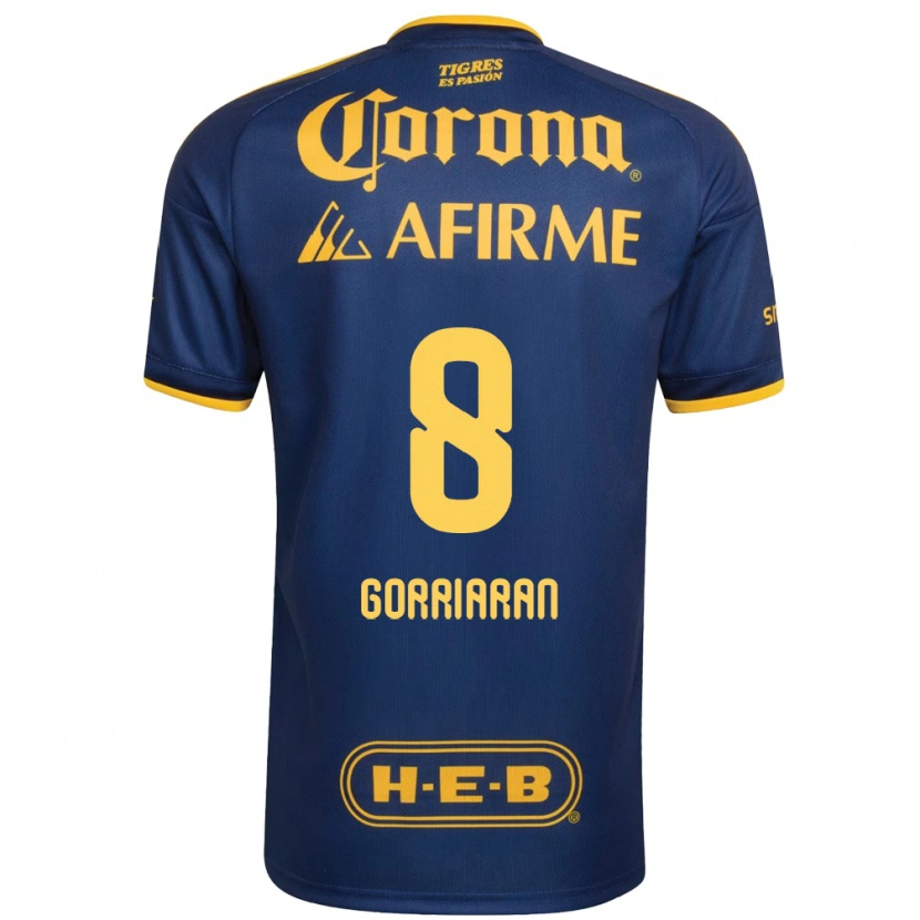 Danxen Niño Camiseta Fernando Gorriarán #8 Azul Real Amarillo 2ª Equipación 2026/27 La Camisa