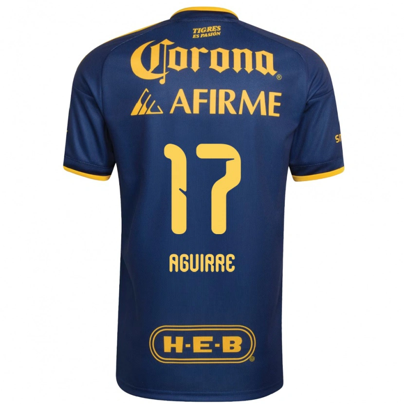 Danxen Niño Camiseta Rodrigo Aguirre #17 Azul Real Amarillo 2ª Equipación 2026/27 La Camisa