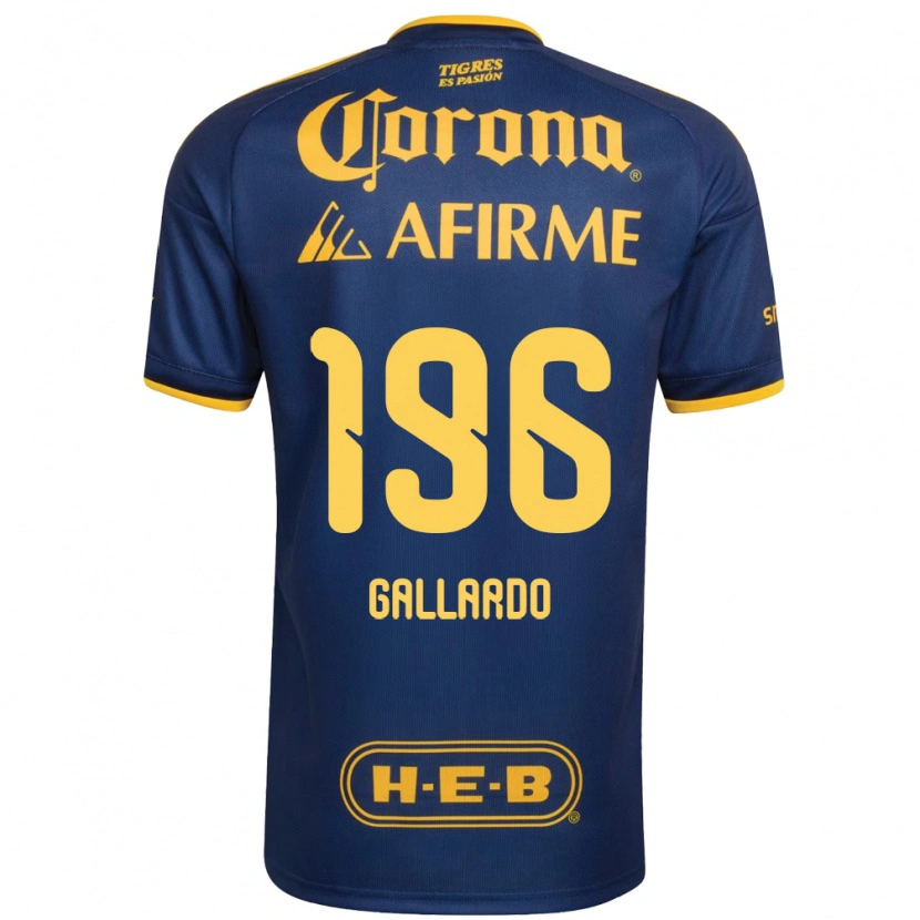 Danxen Niño Camiseta Gael Gallardo #196 Azul Real Amarillo 2ª Equipación 2026/27 La Camisa
