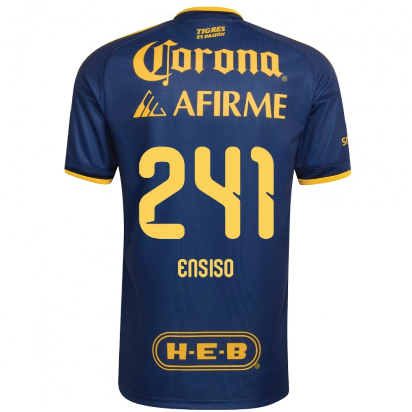 Danxen Niño Camiseta Eduardo Ensiso #241 Azul Real Amarillo 2ª Equipación 2026/27 La Camisa