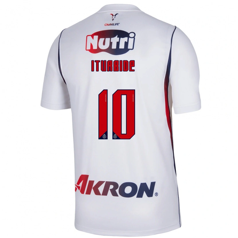 Danxen Niño Camiseta Adriana Iturbide #10 Blanco Azul Marino Rojo 2ª Equipación 2026/27 La Camisa