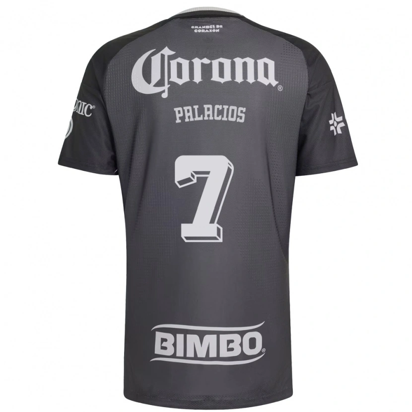 Danxen Niño Camiseta Kiana Palacios #7 Gris Blanco Negro 2ª Equipación 2026/27 La Camisa