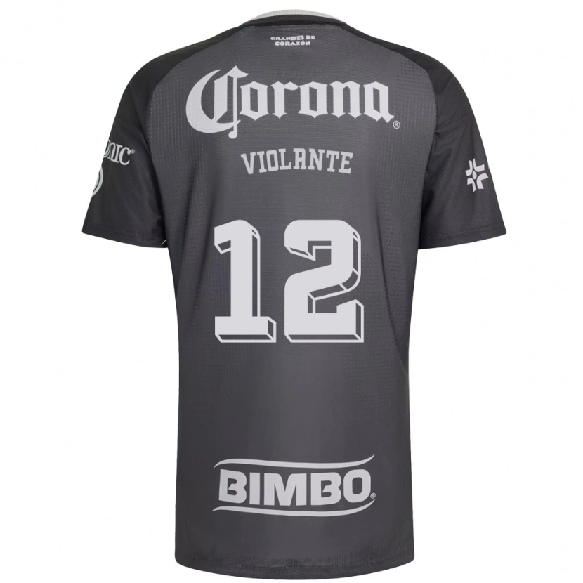 Danxen Niño Camiseta Isaías Violante #12 Gris Blanco Negro 2ª Equipación 2026/27 La Camisa