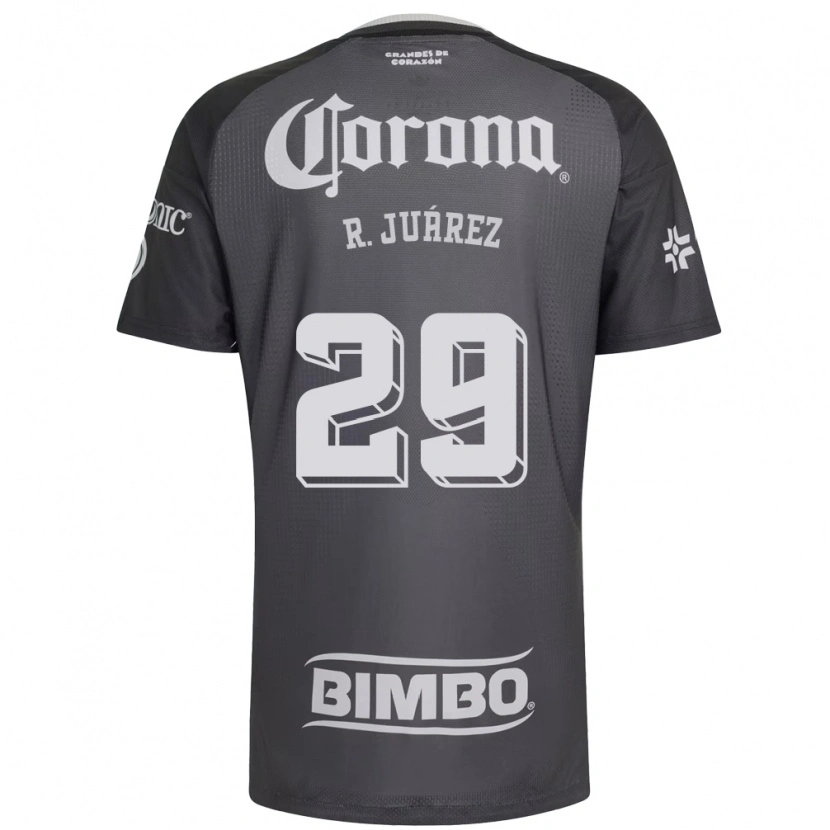 Danxen Niño Camiseta Ramón Juárez #29 Gris Blanco Negro 2ª Equipación 2026/27 La Camisa